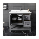 Manchester 42" Free Standing Single Basin Vanity Set with Cabinet and Quartz Vanity Top - image 12