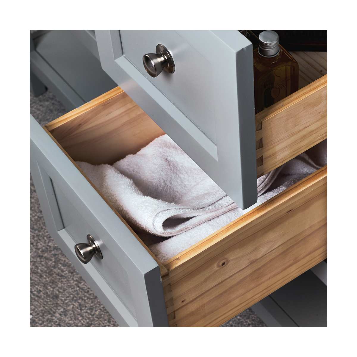 Manchester 42" Free Standing Single Basin Vanity Set with Cabinet and Quartz Vanity Top