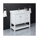 Manchester 42" Free Standing Single Basin Vanity Set with Cabinet and Quartz Vanity Top - image 1