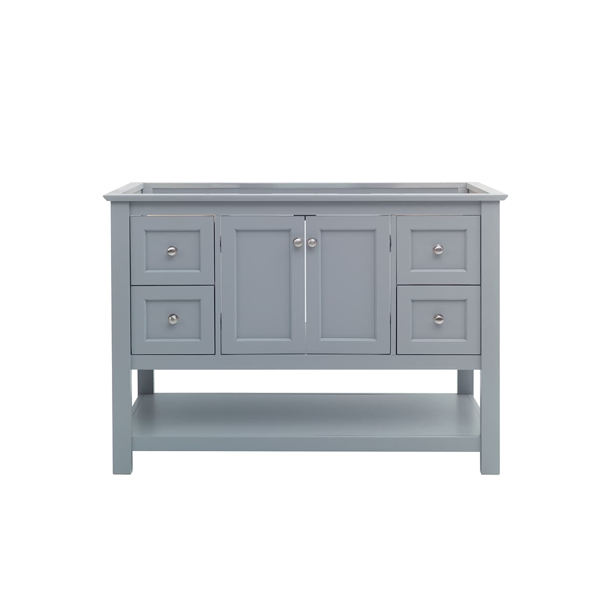 Manchester 48" Single Free Standing Vanity Cabinet - Less Vanity Top