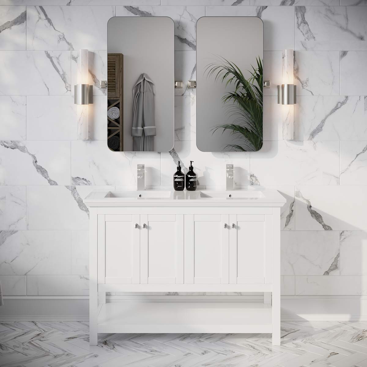 Manchester 48" Single Free Standing Vanity Cabinet - Less Vanity Top - image 24