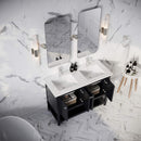 Manchester 48" Free Standing Double Basin Vanity Set with Cabinet and Quartz Vanity Top - image 5
