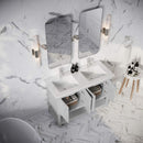 Manchester 48" Free Standing Double Basin Vanity Set with Cabinet and Quartz Vanity Top - image 15