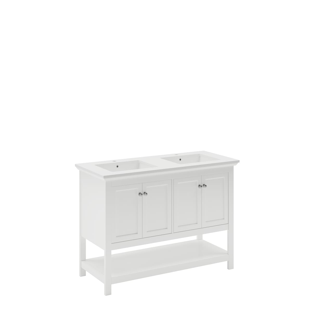 Manchester 48" Free Standing Double Basin Vanity Set with Cabinet and Quartz Vanity Top - image 18