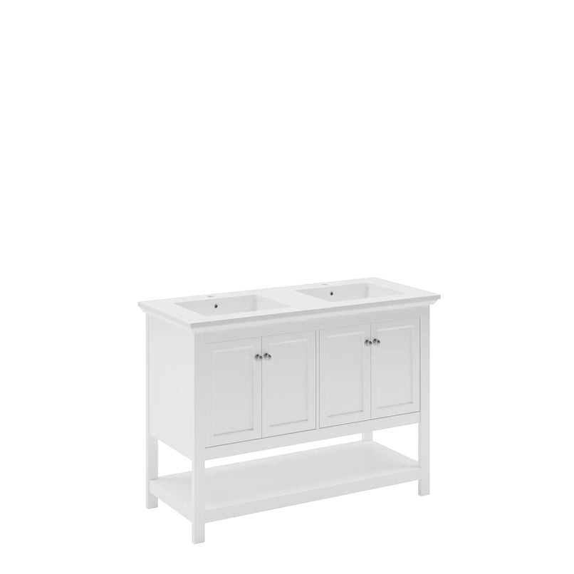 Manchester 48" Free Standing Double Basin Vanity Set with Cabinet and Quartz Vanity Top - image 18