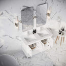 Manchester 48" Free Standing Double Basin Vanity Set with Cabinet and Quartz Vanity Top - image 21