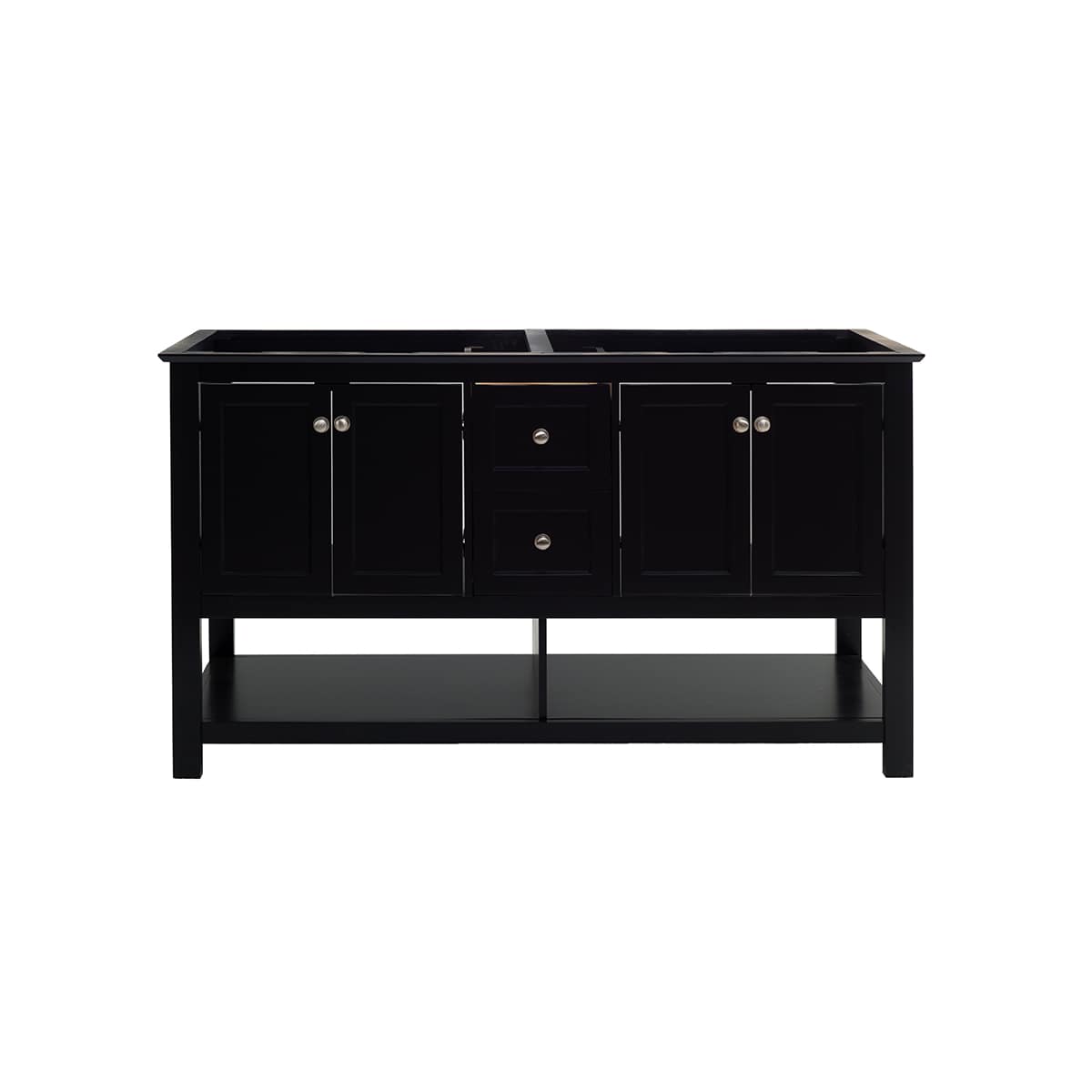 Manchester 60" Double Free Standing Vanity Cabinet - Less Vanity Top