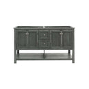 Manchester 60" Double Free Standing Vanity Cabinet - Less Vanity Top - image 12