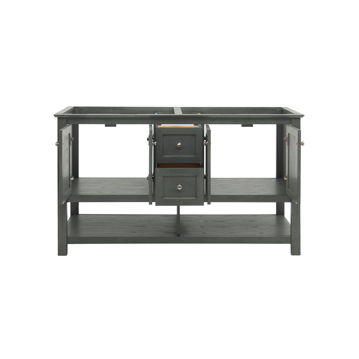 Manchester 60" Double Free Standing Vanity Cabinet - Less Vanity Top - image 13