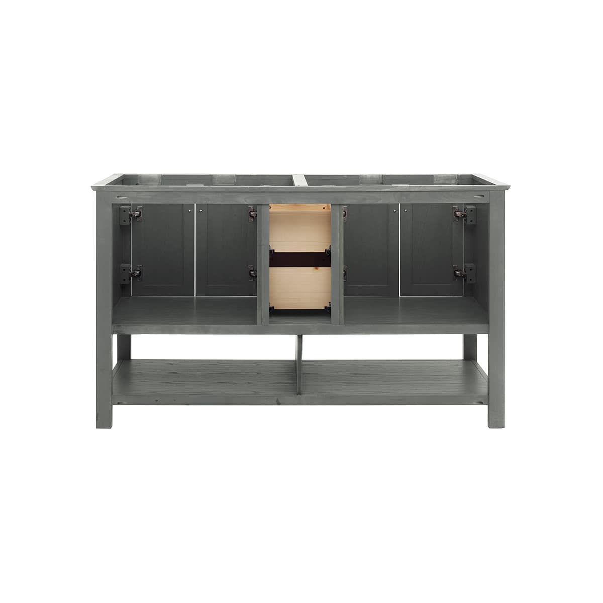 Manchester 60" Double Free Standing Vanity Cabinet - Less Vanity Top - image 14