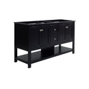 Manchester 60" Double Free Standing Vanity Cabinet - Less Vanity Top - image 1