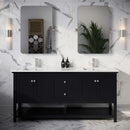 Manchester 72" Free Standing Double Basin Vanity Set with Cabinet and Quartz Vanity Top - image 1