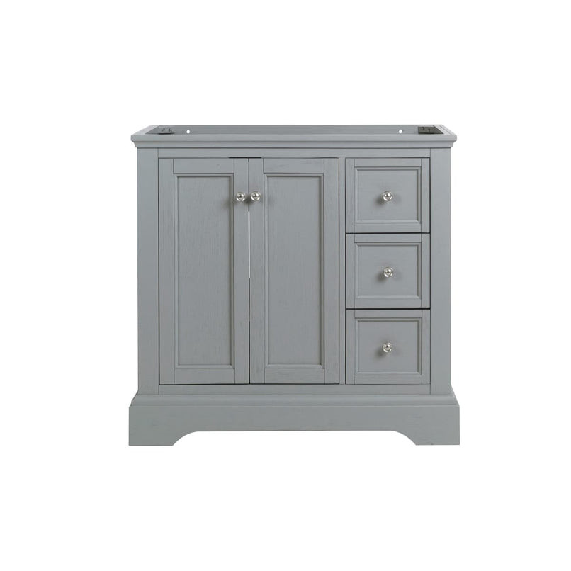 Windsor 36" Single Free Standing Manufactured Wood Vanity Cabinet Only - Less Vanity Top - image 2