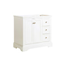 Windsor 36" Single Free Standing Manufactured Wood Vanity Cabinet Only - Less Vanity Top - image 1