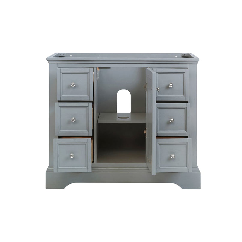 Windsor 40" Single Free Standing Manufactured Wood Vanity Cabinet Only - Less Vanity Top - image 4