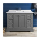 Windsor 48" Free Standing Single Basin Vanity Set with Cabinet and Quartz Vanity Top - image 4