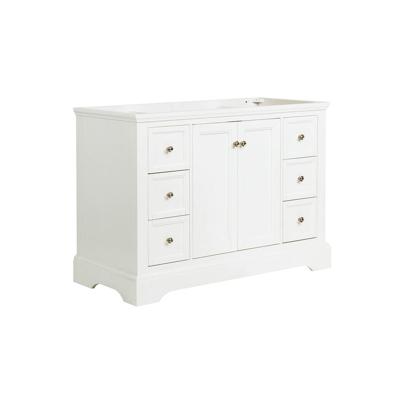 Windsor 48" Single Free Standing Manufactured Wood Vanity Cabinet Only - Less Vanity Top - image 1