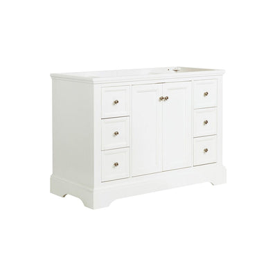 Windsor 48" Single Free Standing Manufactured Wood Vanity Cabinet Only - Less Vanity Top - image 1