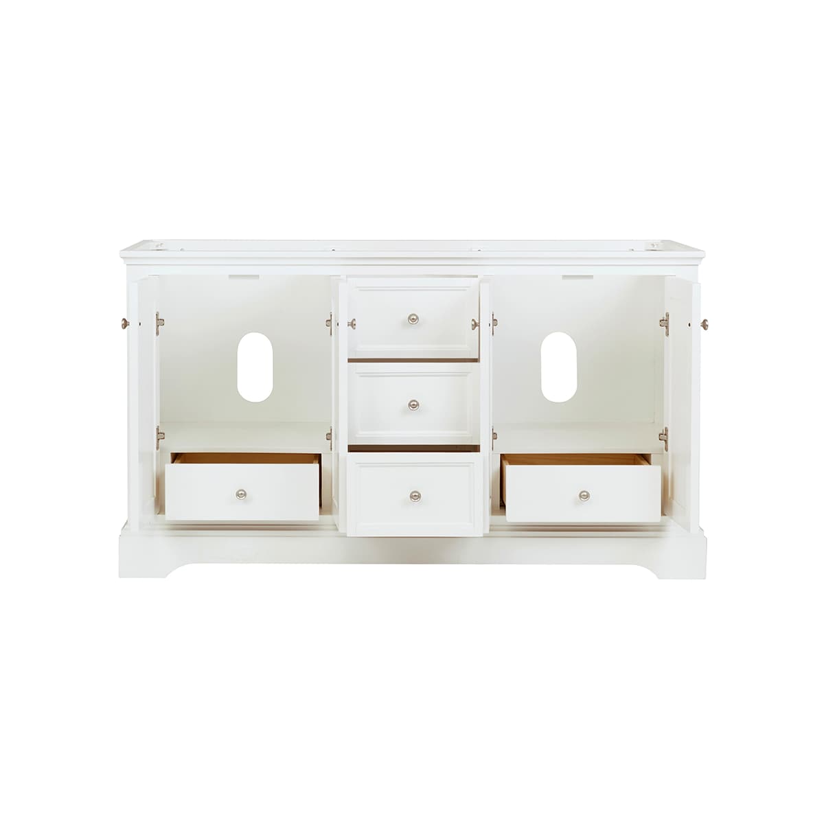 Windsor 60" Double Free Standing Manufactured Wood Vanity Cabinet Only - Less Vanity Top