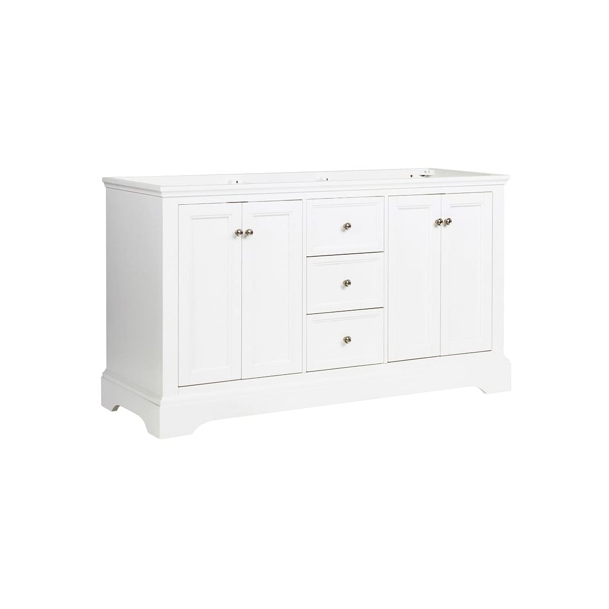 Windsor 60" Free Standing Double Basin Vanity Set with Cabinet and Quartz Vanity Top - image 3