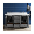 Windsor 60" Free Standing Double Basin Vanity Set with Cabinet and Quartz Vanity Top - image 5