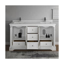 Windsor 60" Free Standing Double Basin Vanity Set with Cabinet and Quartz Vanity Top - image 7