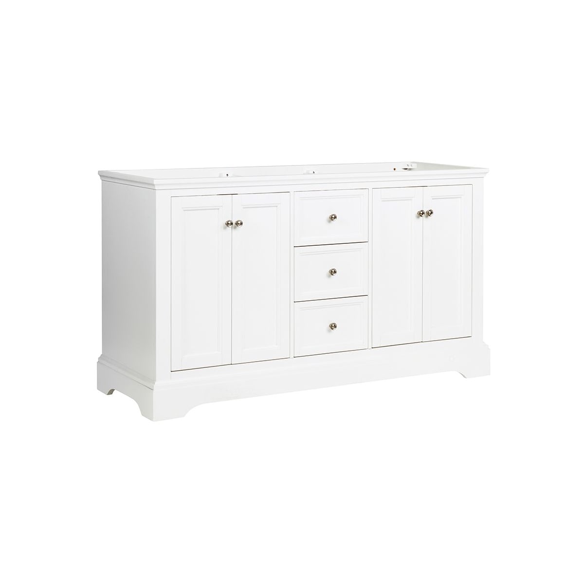 Windsor 60" Double Free Standing Manufactured Wood Vanity Cabinet Only - Less Vanity Top