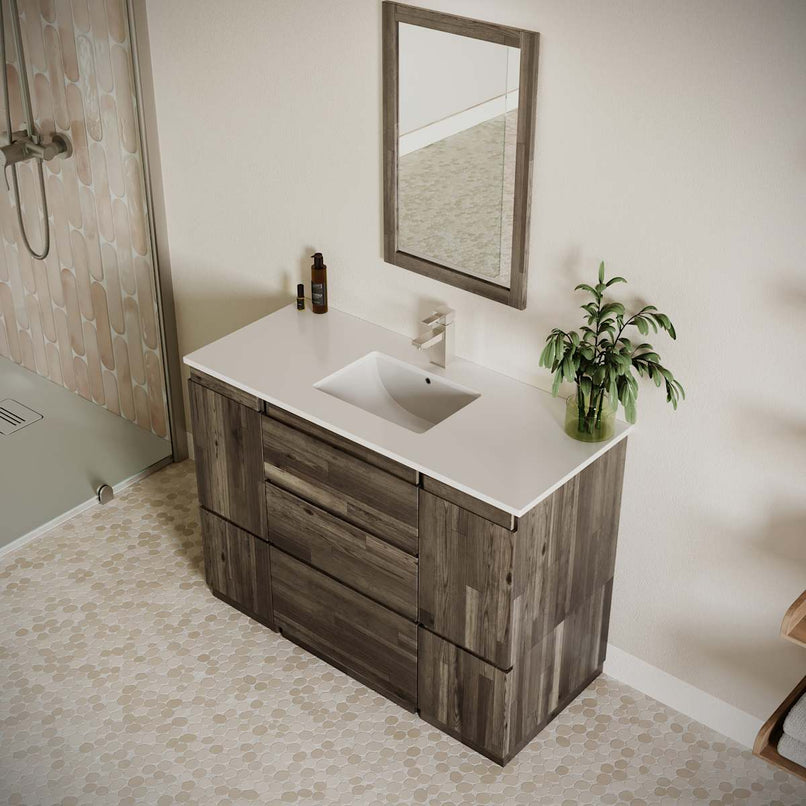 Formosa 48" Free Standing Single Basin Vanity Set with Cabinet and Quartz Vanity Top - image 4