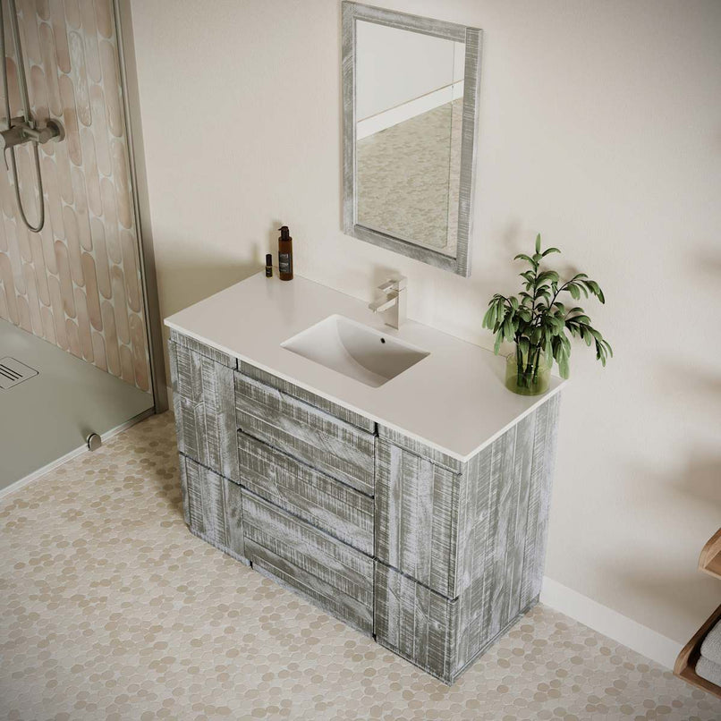 Formosa 48" Free Standing Single Basin Vanity Set with Cabinet and Quartz Vanity Top - image 16