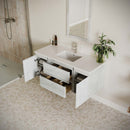 Formosa 48" Wall Mounted Single Basin Vanity Set with Cabinet and Quartz Vanity Top - image 17