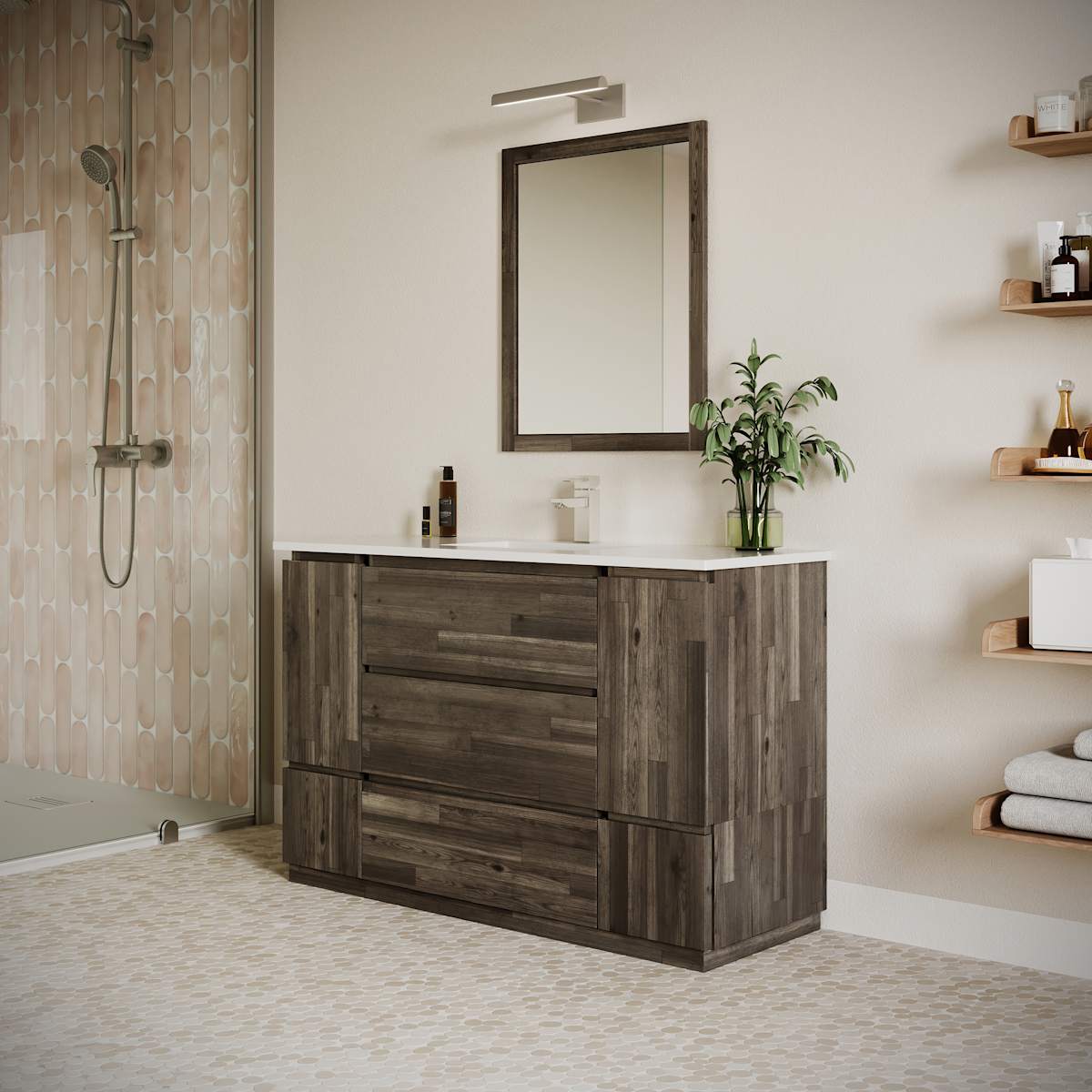 Formosa 54" Free Standing Single Basin Vanity Set with Cabinet and Quartz Vanity Top - image 5