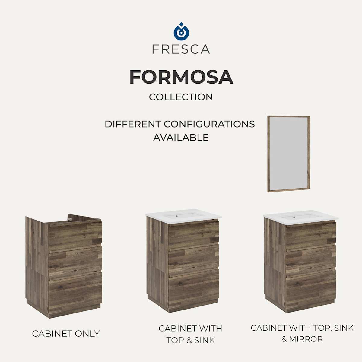 Formosa 54" Free Standing Single Basin Vanity Set with Cabinet and Quartz Vanity Top