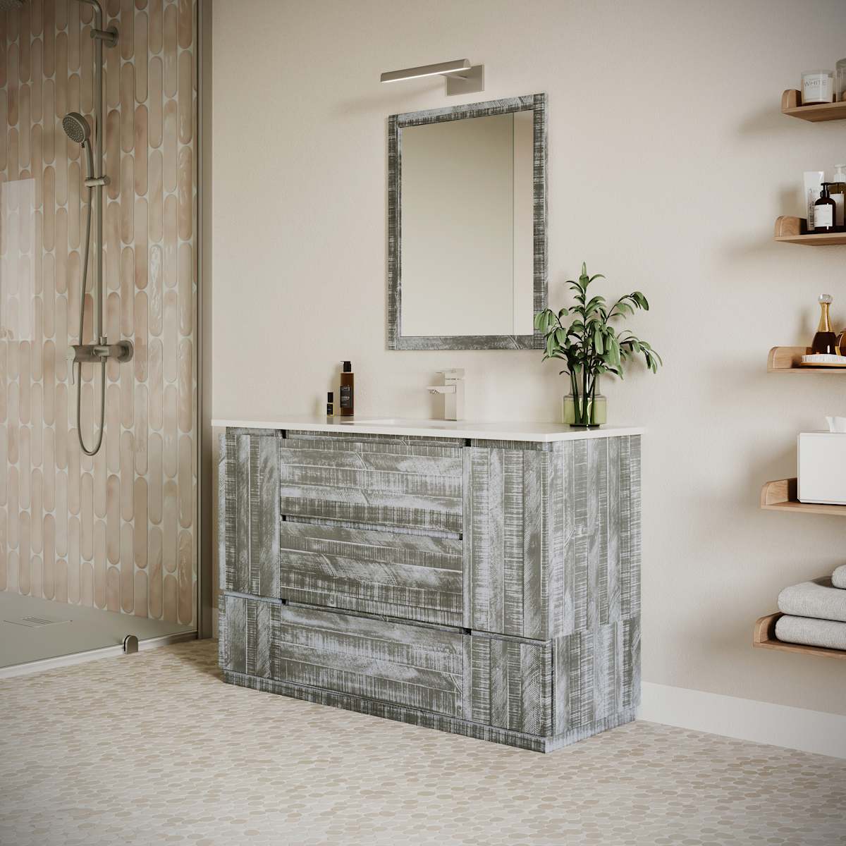 Formosa 54" Free Standing Single Basin Vanity Set with Cabinet and Quartz Vanity Top - image 24