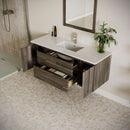 Formosa 54" Wall Mounted Single Basin Vanity Set with Cabinet and Quartz Vanity Top - image 3