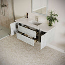 Formosa 54" Wall Mounted Single Basin Vanity Set with Cabinet and Quartz Vanity Top - image 15