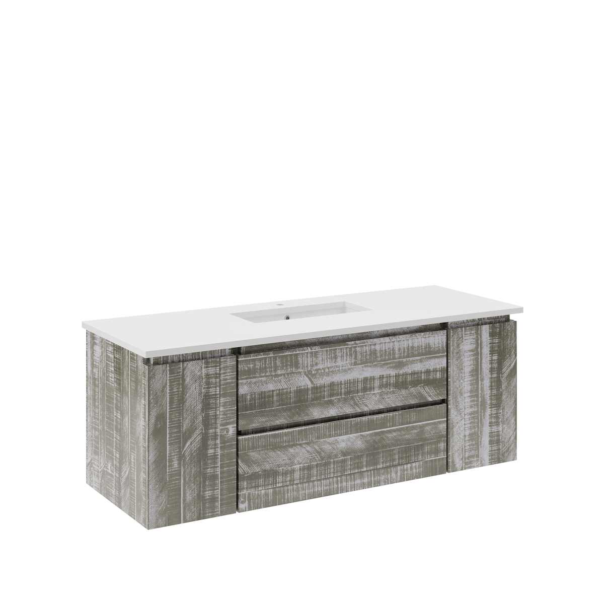 Formosa 54" Wall Mounted Single Basin Vanity Set with Cabinet and Quartz Vanity Top - image 21