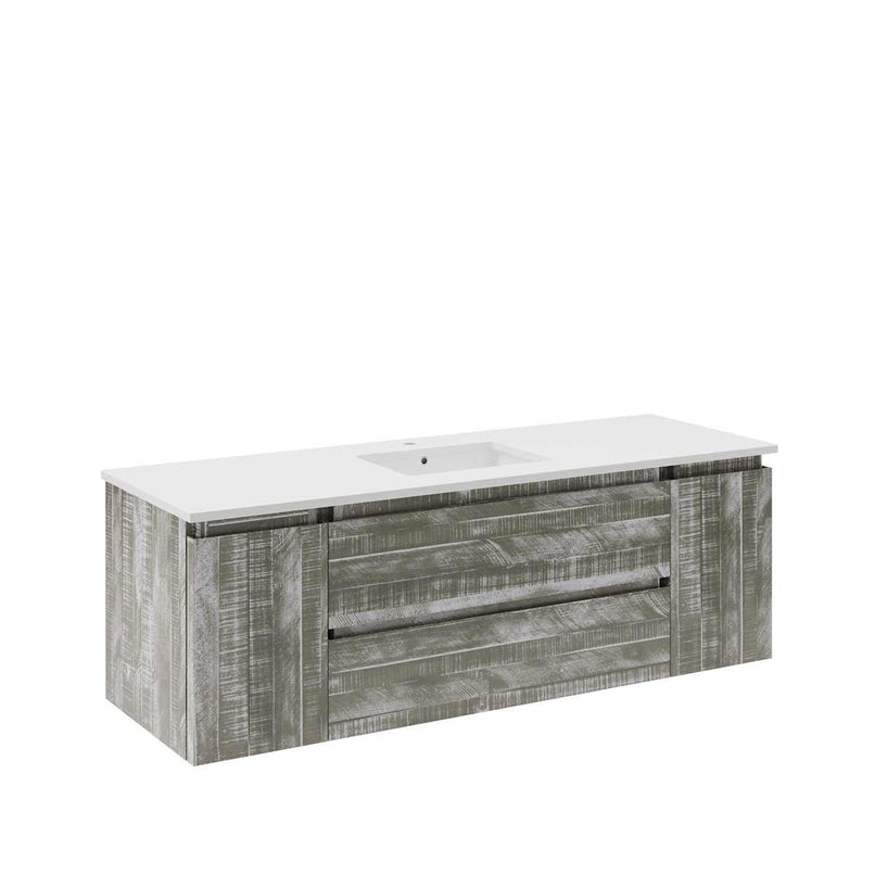 Formosa 60" Wall Mounted Single Basin Vanity Set with Cabinet and Quartz Vanity Top - image 21