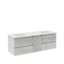 Formosa 60" Wall Mounted Double Basin Vanity Set with Cabinet and Quartz Vanity Top - image 14