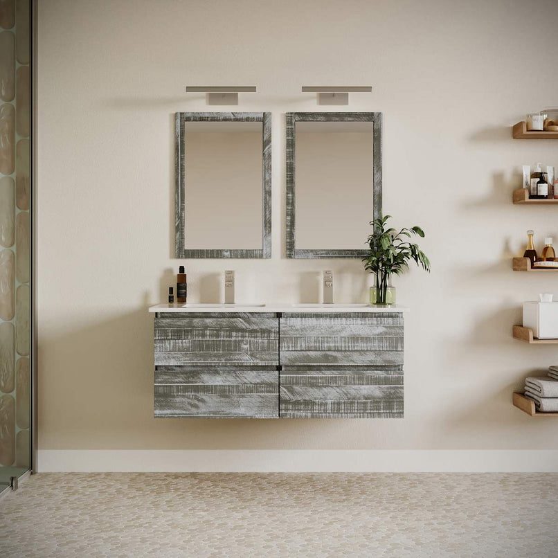 Formosa 46" Double Wall Mounted Vanity Cabinet - Less Vanity Top - image 21