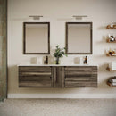 Formosa 70" Double Wall Mounted Vanity Cabinet - Less Vanity Top - image 6