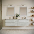 Formosa 70" Double Wall Mounted Vanity Cabinet - Less Vanity Top - image 21
