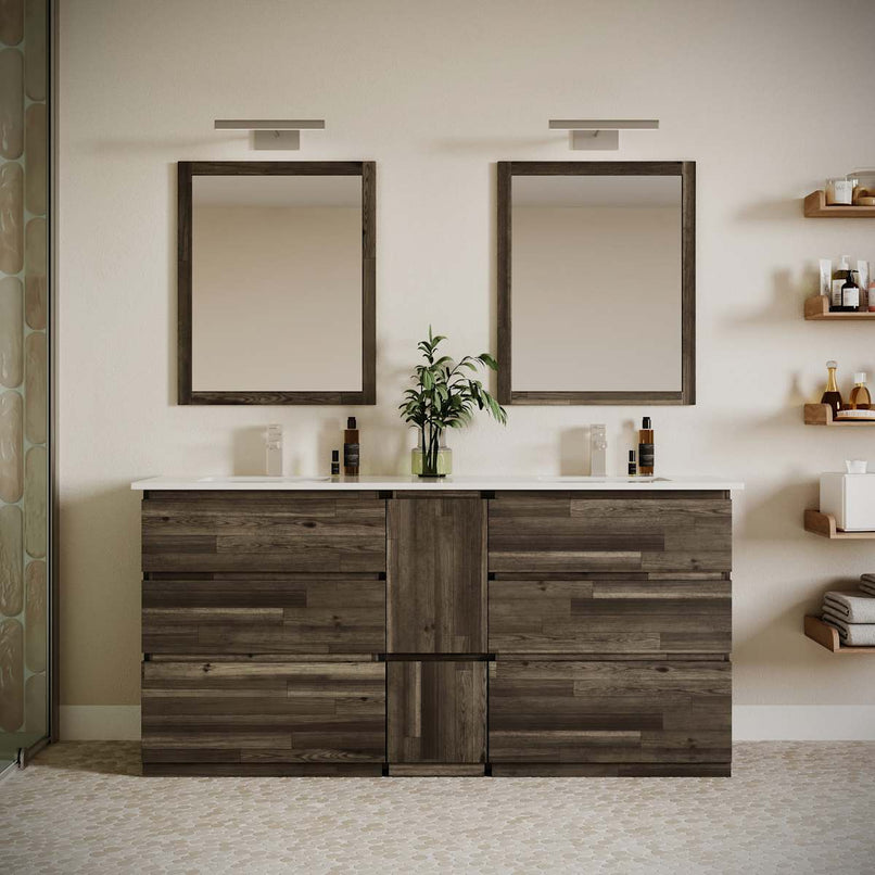 Formosa 70" Double Free Standing Vanity Cabinet - Less Vanity Top - image 6