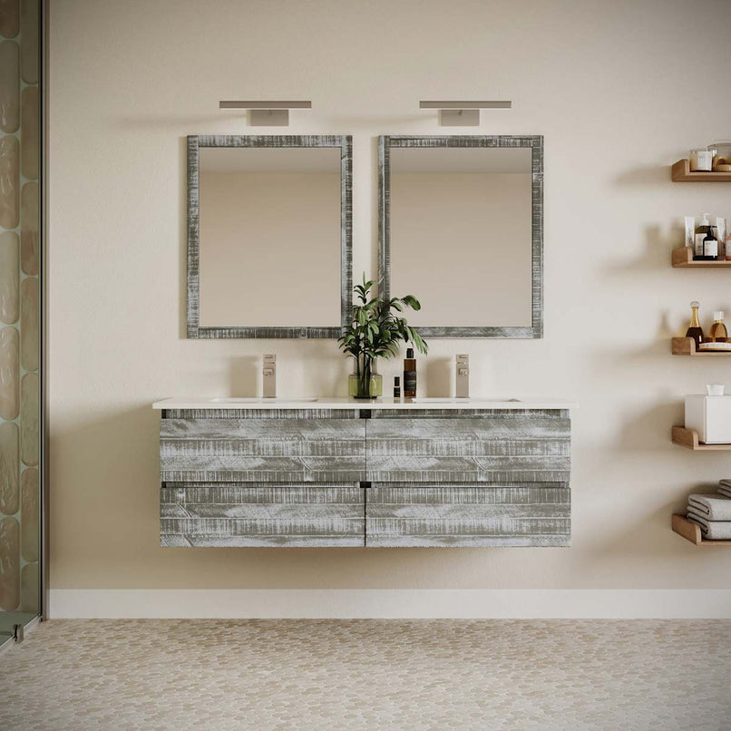 Formosa 58" Double Wall Mounted Vanity Cabinet - Less Vanity Top - image 20