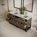 Formosa 60" Free Standing Double Basin Vanity Set with Cabinet and Quartz Vanity Top - image 3