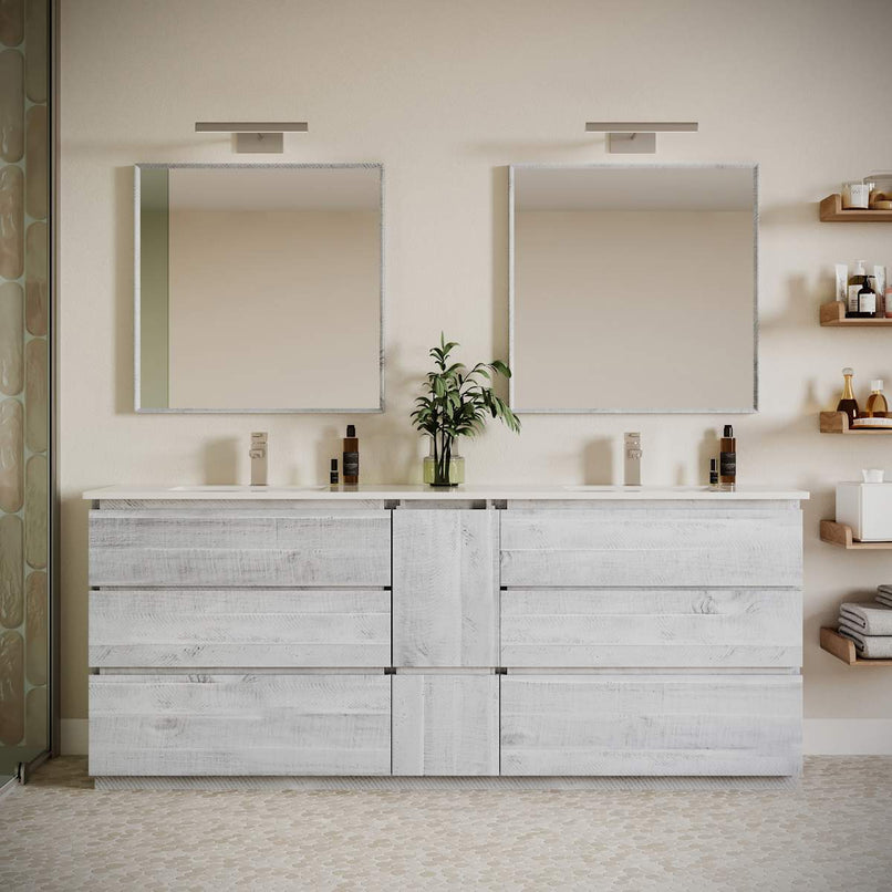 Formosa 82" Double Free Standing Vanity Cabinet - Less Vanity Top - image 21