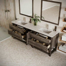 Formosa 84" Free Standing Double Basin Vanity Set with Cabinet and Quartz Vanity Top - image 3