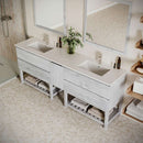 Formosa 84" Free Standing Double Basin Vanity Set with Cabinet and Quartz Vanity Top - image 16