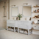 Formosa 84" Free Standing Double Basin Vanity Set with Cabinet and Quartz Vanity Top - image 17