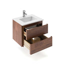 Formosa 24" Wall Mounted Single Basin Vanity Set with Cabinet and Quartz Vanity Top - image 5