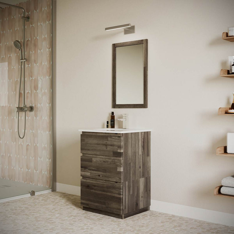 Formosa 24" Free Standing Single Basin Vanity Set with Cabinet and Quartz Vanity Top - image 5